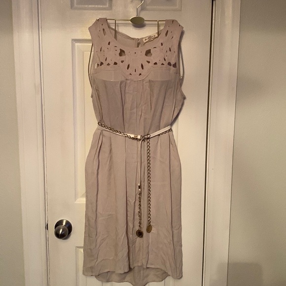 Jane & Delaney Beige Dress Size S #502 - Picture 1 of 9
